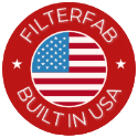 built in USA badge