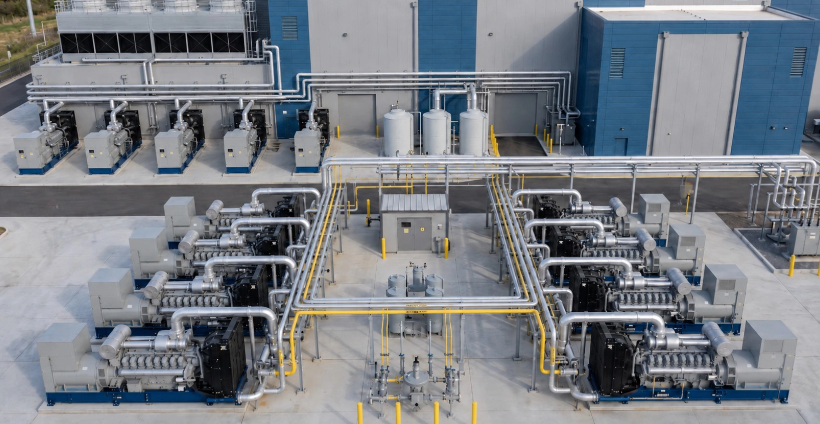 Image of a data center with Oil and Gas Industry